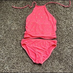 Cute flamingo bathing suit (tankini)